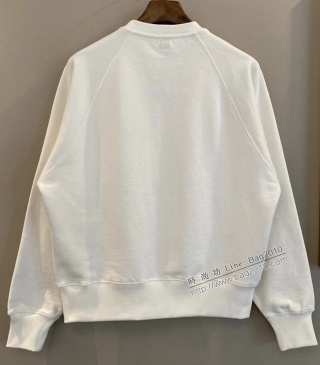 Ami專櫃2023FW新款愛心刺繡插肩圓領衛衣 男女同款 tzy3202